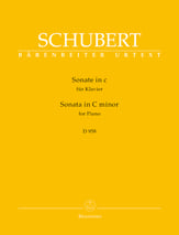 Sonata for Piano in C minor, D 958 piano sheet music cover